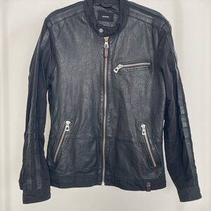 RUDSAK Black Leather & Nylon Jacket